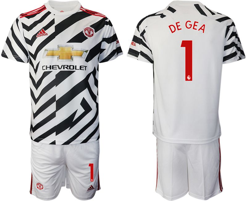 Men 2020-2021 club Manchester united away #1 white Soccer Jerseys